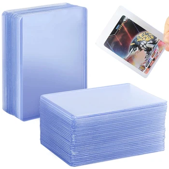 Прозрачни PVC титуляр за игра на карти, пазаруването на баскетболни мачове карти, Универсално коллекционный прозрачен защитен калъф