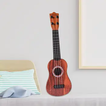 Реалистична 4-струнен ukulele сопрано, регулируеми струни за начинаещи деца