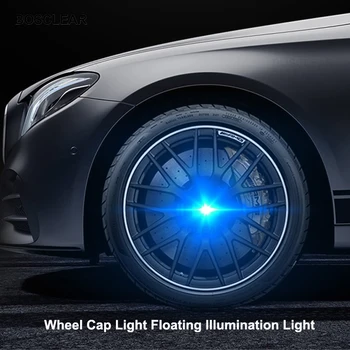 Светлината на Главината 4ШТ Кола С Плаваща Осветени Капачки за Джанти Led Централни Капачки за Mercedes Benz w204 w203 w205 w210 w211 w212 w213