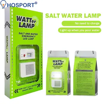 Светодиодна пътна лампа за солена вода, Преносима лампа за къмпинг, на открито, за многократна употреба Енергоспестяващ лека нощ за Риболов, Разходки, Пътуване