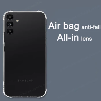 Удебелена airbag, устойчив на удари Прозрачен мек калъф за телефон от TPU Samsung Galaxy A13, 5G и 4G, Прозрачно задната част на кутията