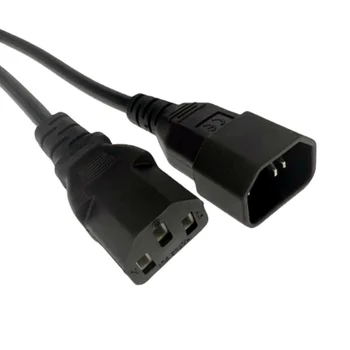 Удължител IEC C13 C14 3 м и 5 м Кабел UPS IEC 320 C13 удължителен кабел за Захранване от 0,3 m 5 M За КОМПЮТРИ Компютърен Монитор DMX DJ С Лампа