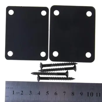 Черен комплект маточната накладки с 4 сменяеми винтове за китара