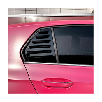 Щори на задното странично стъкло на колата, Шторка, Странично отдушник, накладки, украса за Фолксваген Голф 8 MK8 2020-2022 (черен)